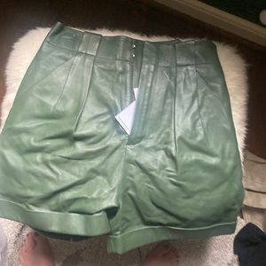 Equipment Leather Shorts size S. New with tags